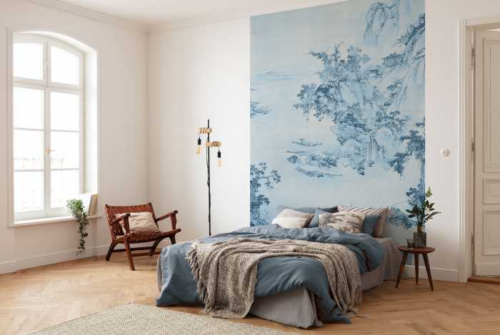 Digitaldrucktapete Blue China