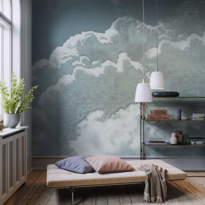 Digitaldrucktapete Vintage Clouds