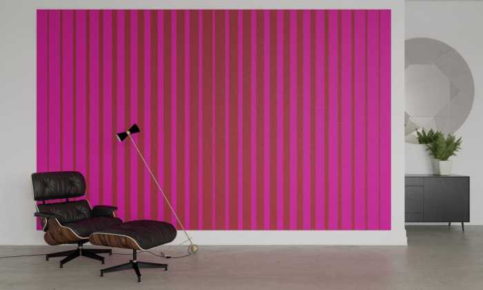 Digitaldrucktapete Lamello Longo pink-merlot