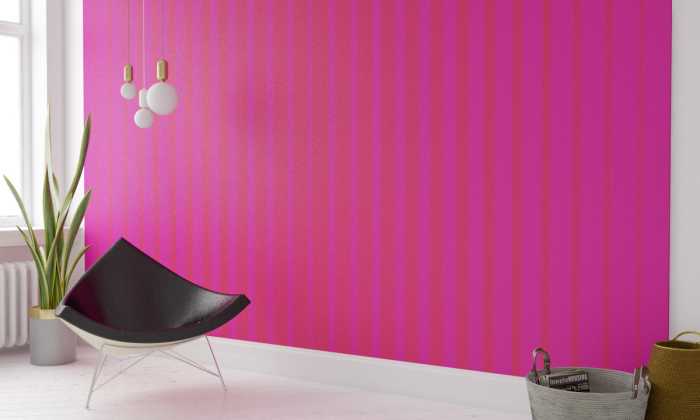 Digitaldrucktapete Lamello Longo pink-pink
