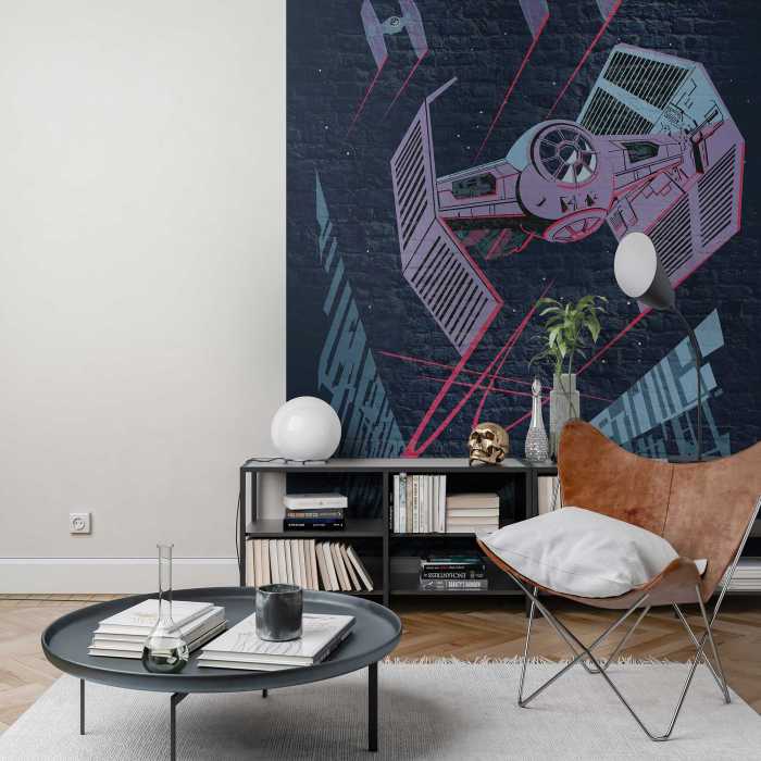 Digitaldrucktapete Star Wars Classic Concrete TIE-Fighter