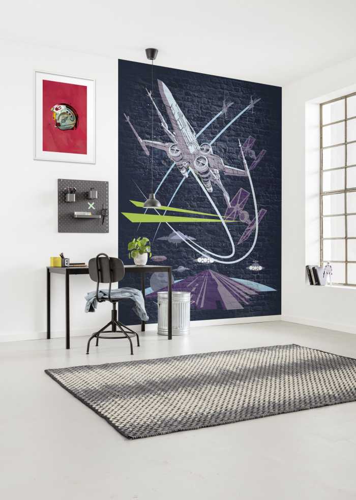 Digitaldrucktapete Star Wars Classic Concrete X-Wing