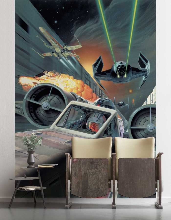 Digitaldrucktapete Star Wars Classic Death Star Trench Run