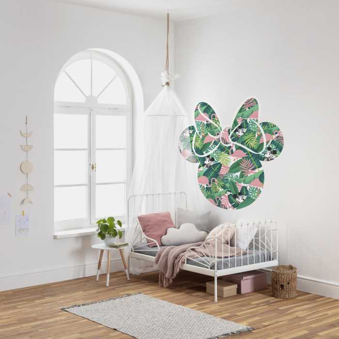 Wandtattoo Minnie Head Tropical