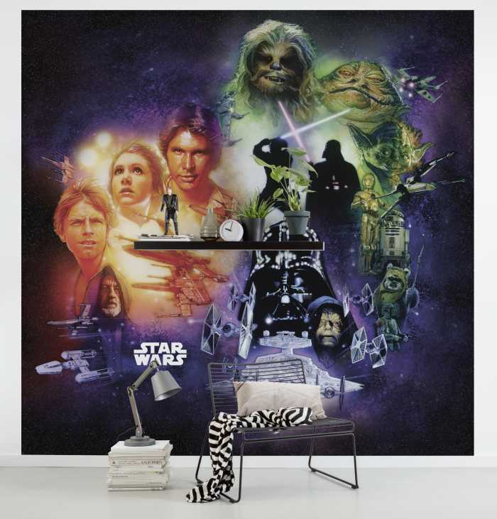 Digitaldrucktapete Star Wars Classic Poster Collage