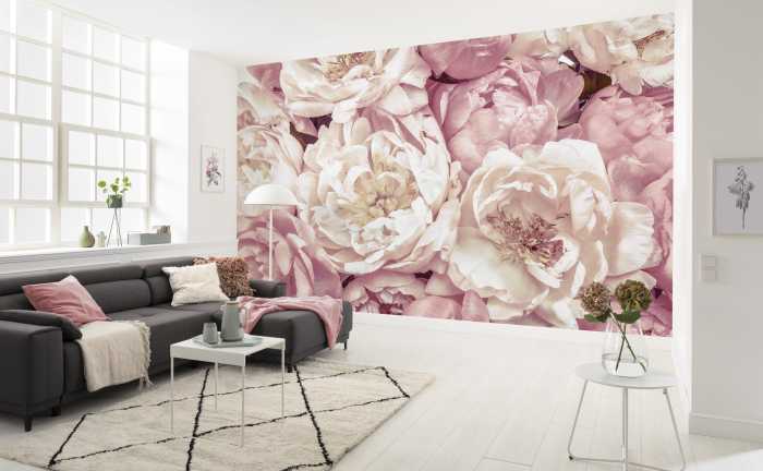 Vliestapete Peonies