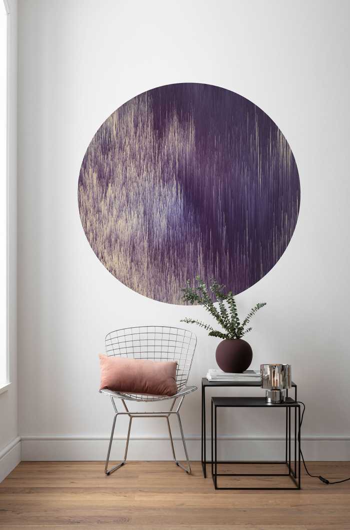 Selbstklebende runde Fototapete auf Vlies Harmony