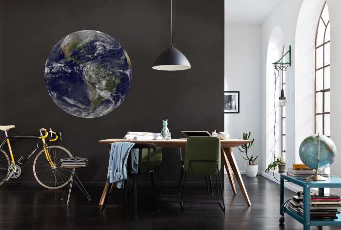 Runde Fototapete Earth