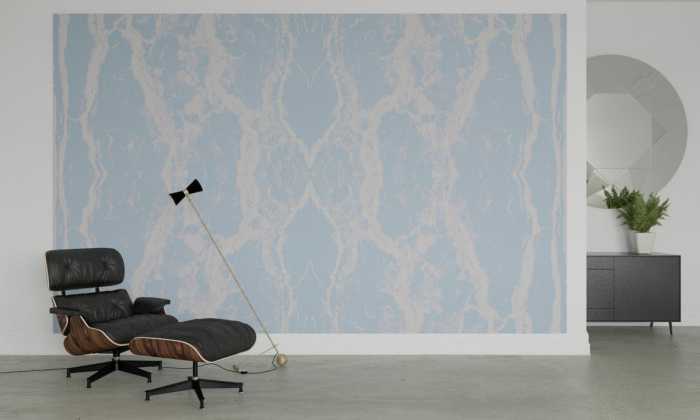 Digitaldrucktapete Oak Bark bleu-greyrose