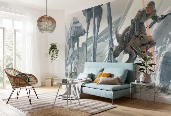 Digitaldrucktapete Star Wars Classic RMQ Hoth Battle Ground