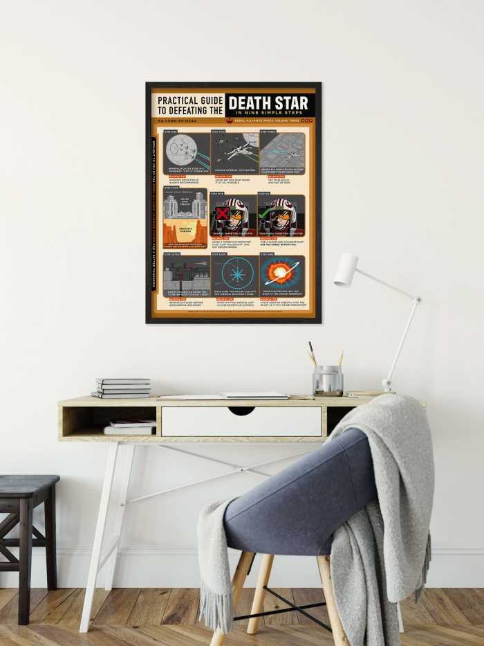 Poster Star Wars Death Star Defeating Guide