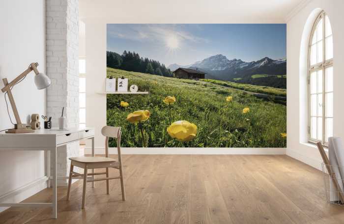 Digitaldrucktapete Alpenglück