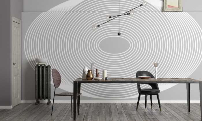 Digitaldrucktapete Shell white-grey