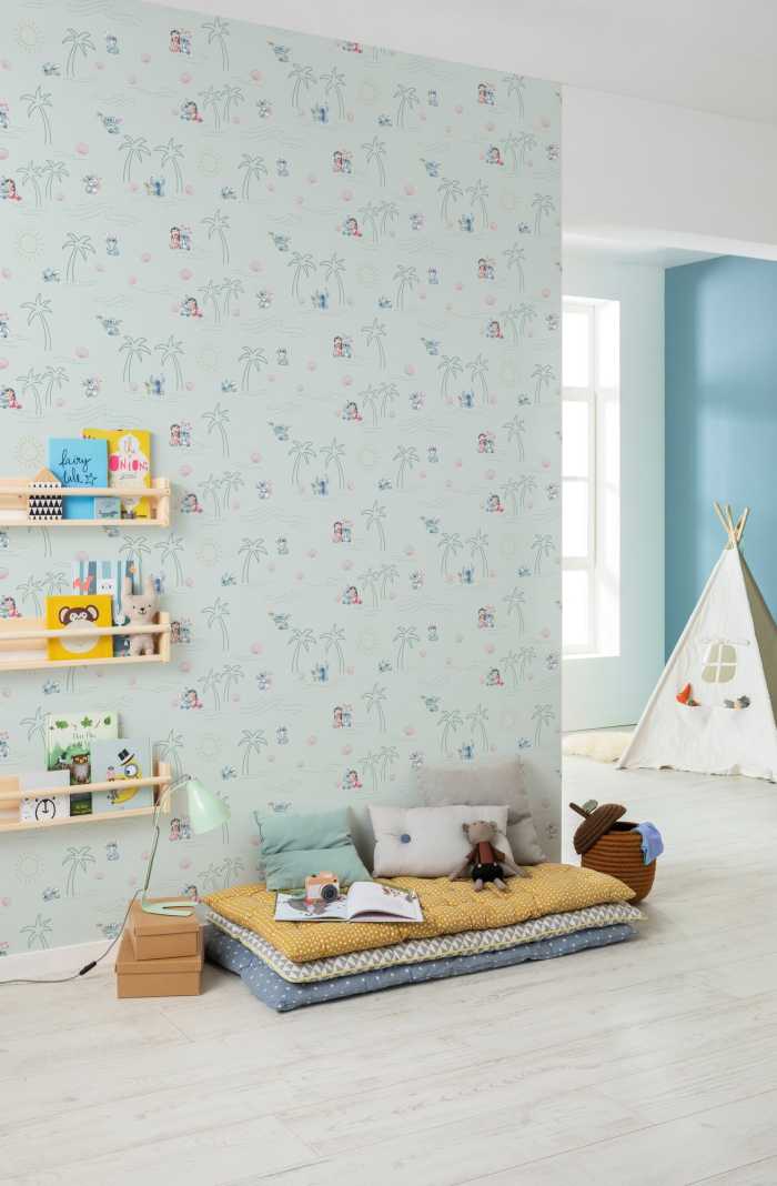 Tapete Disney Lilo and Stitch Beach Love