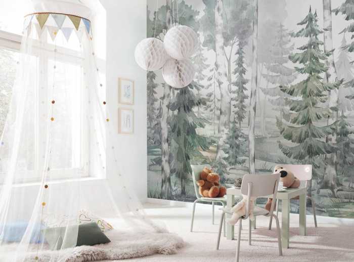 Standard Vlies White Birches
