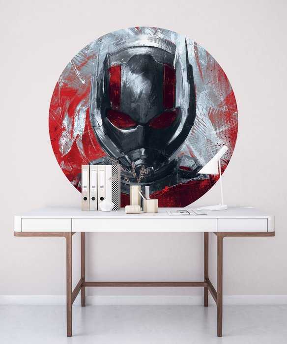 Selbstklebende runde Fototapete auf Vlies Avengers Painting Ant-Man