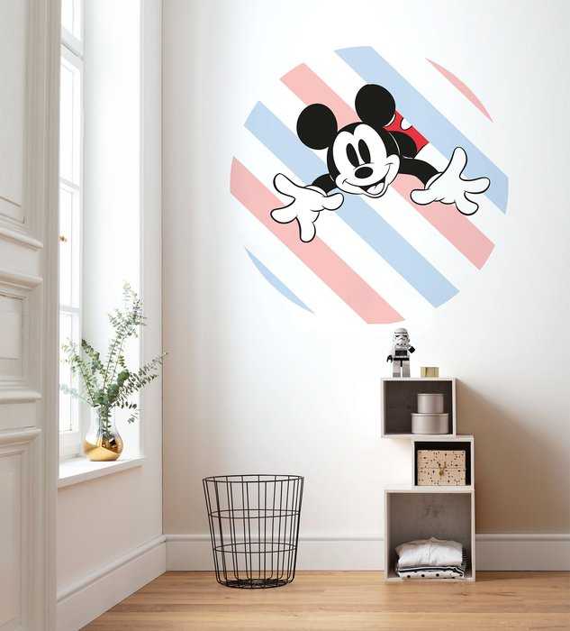 Selbstklebende runde Fototapete auf Vlies DOT Mickey Hang in There