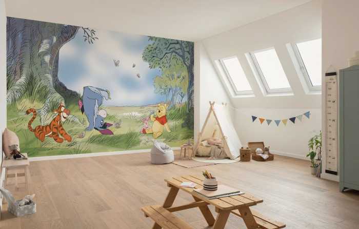 Standard Vlies Disney Winnie the Pooh Friendly Day