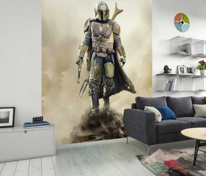 Standard Vlies Star Wars The Mandalorian The Hunter