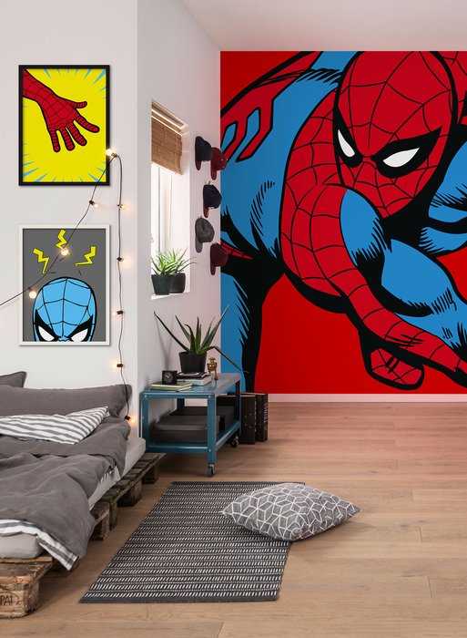 Standard Vlies Marvel PowerUp Spider-Man Watchout