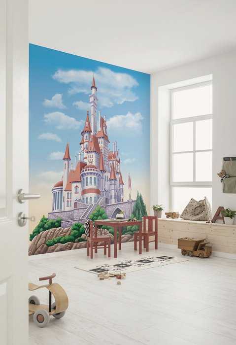 Standard Vlies Disney Princess Belle Castle