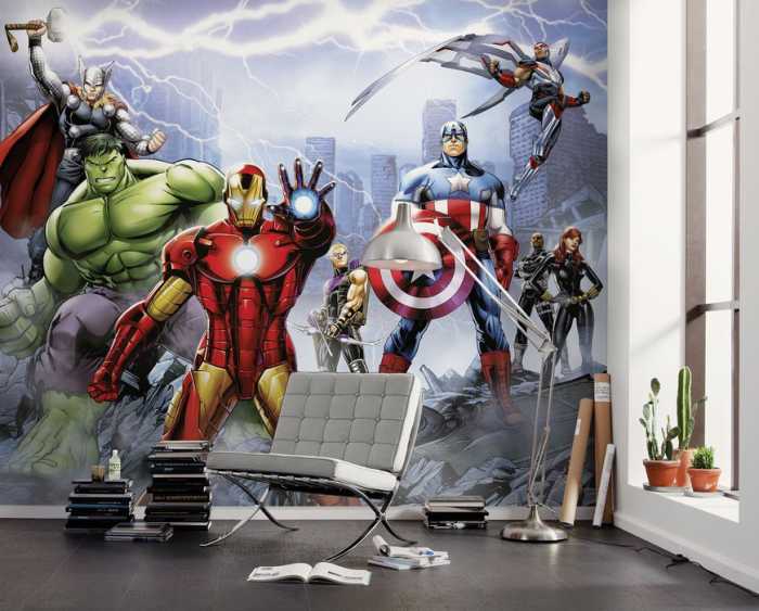 Standard Vlies Marvel Avengers Ultimate Warriors