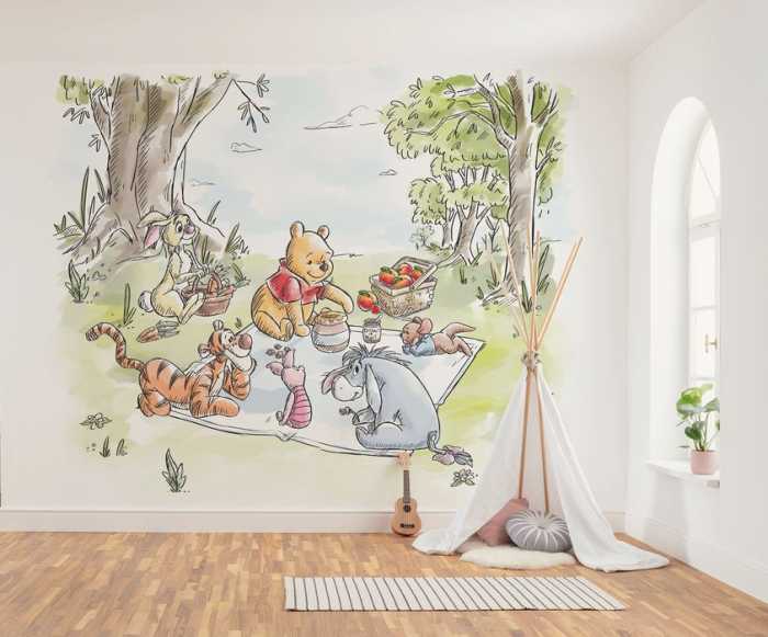 Standard Vlies Disney Winnie the Pooh Nice for Picnics