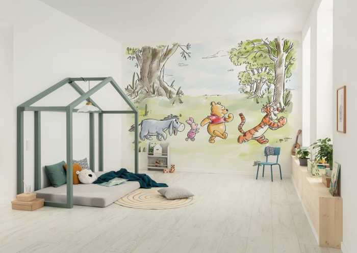 Standard Vlies Disney Winnie the Pooh Walk Together