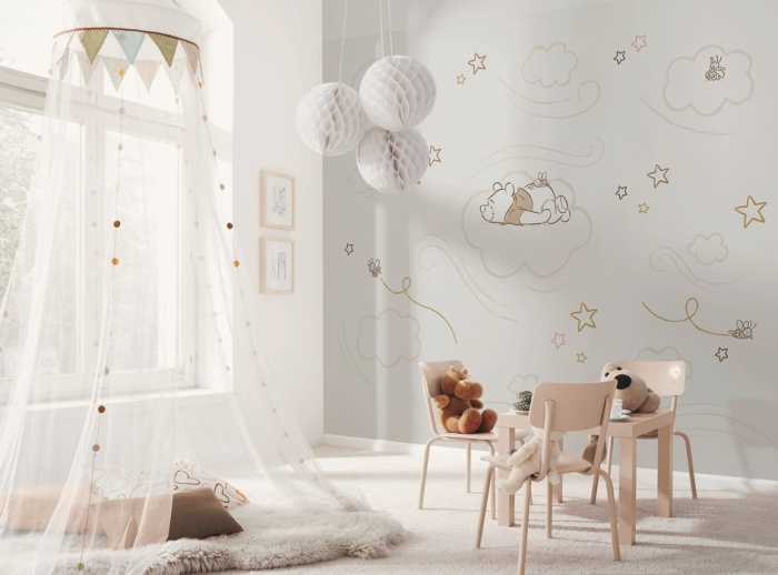 Standard Vlies Disney Winnie the Pooh Sleepy Little Bear