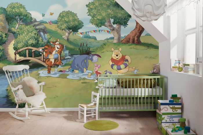 Standard Vlies Disney Winnie the Pooh Friendship and Fun