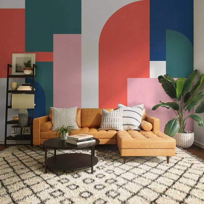 Standard Vlies Geometric Colours