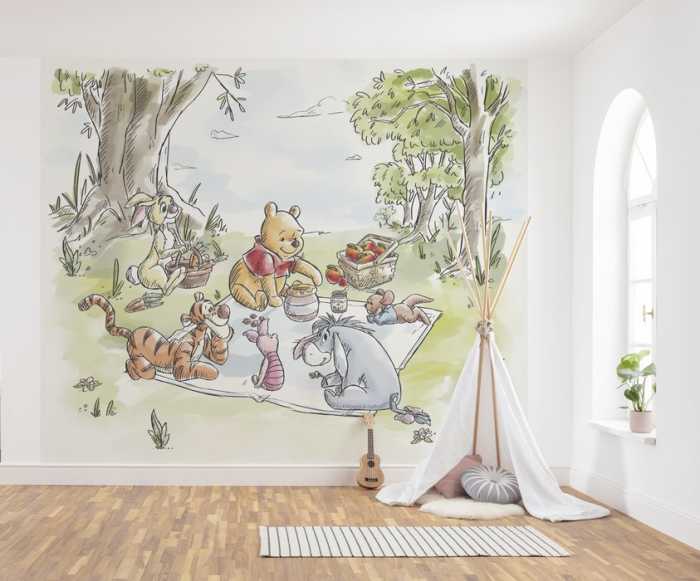 Standard Vlies Disney Winnie the Pooh Picnic