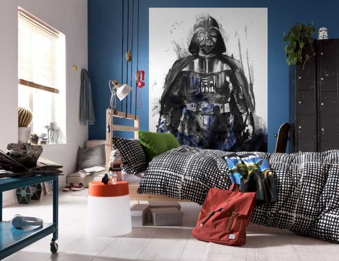 Standard Vlies Star Wars Watercolor Vader