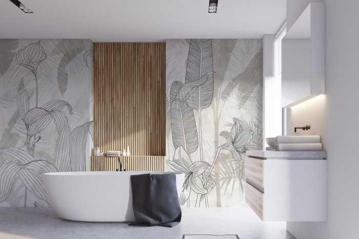 Premium Vlies Linierte Lilien