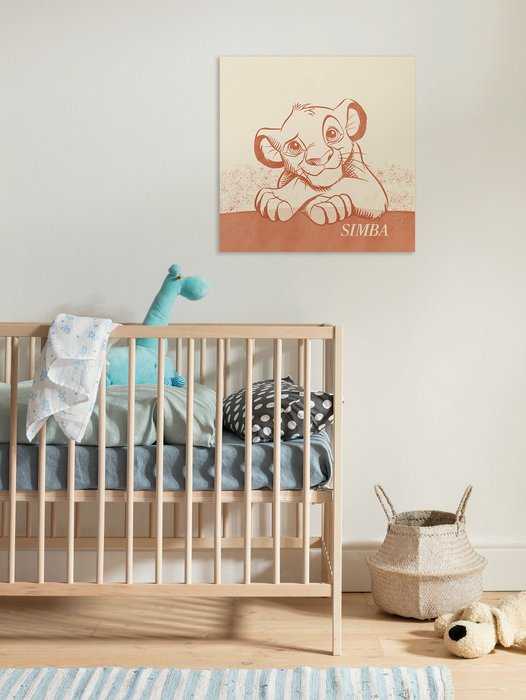 Vlies Bild auf Keilrahmen/ Echtholzrahmen Disney The Lion King It´s Simba