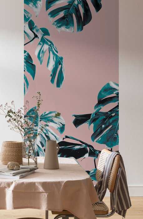Premium Vlies Monstera Rosé Panel 