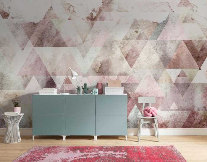 Premium Vlies Triangles Red