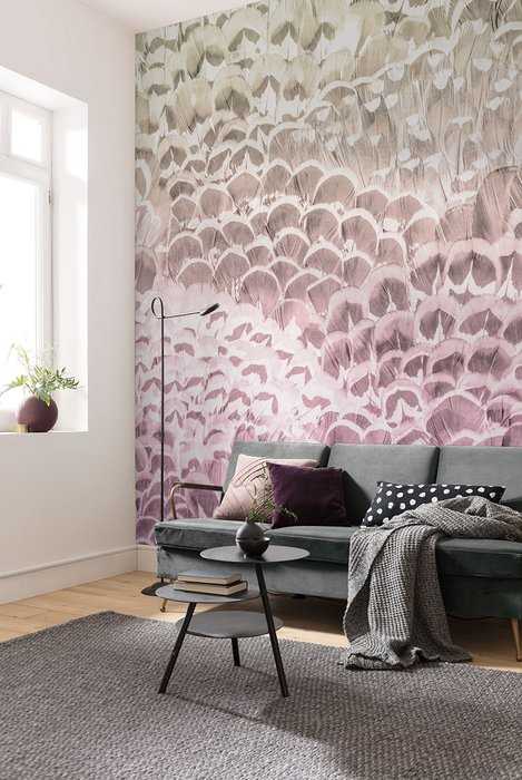 Premium Vlies Pale Feathers