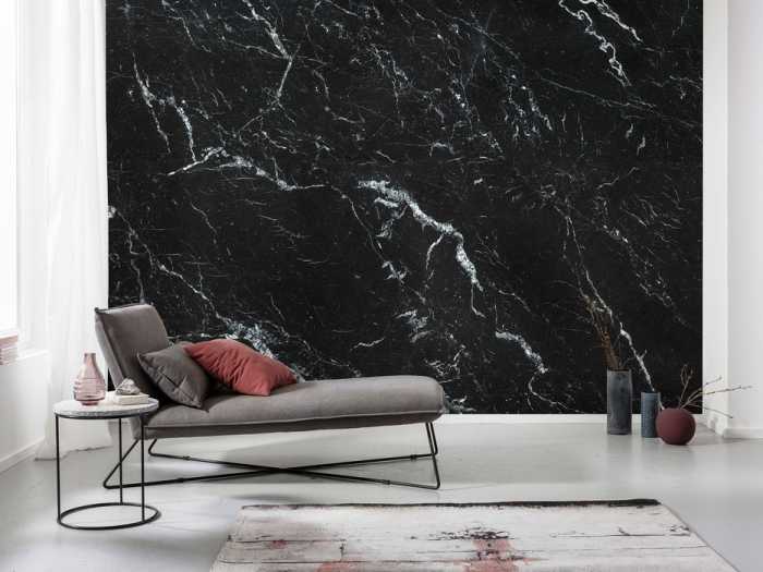 Premium Vlies Marble Nero