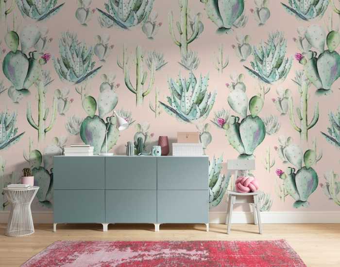 Premium Vlies Cactus Rose