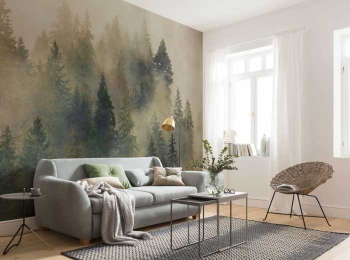 Premium Vlies Mystical Firs