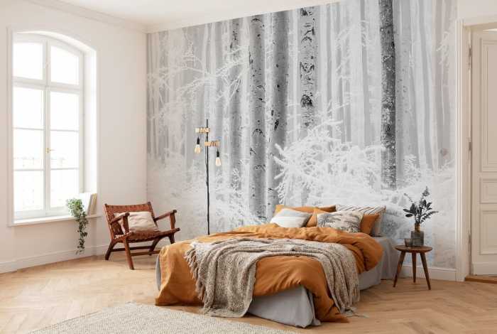 Premium Vlies Winter Wood