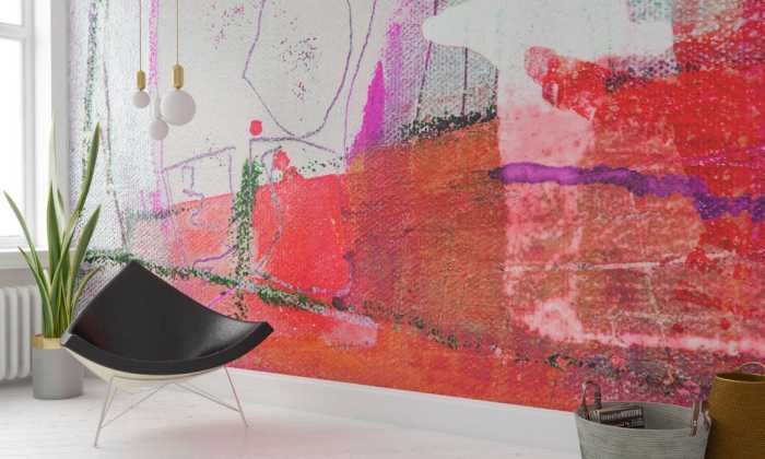 Premium Vlies Rooms Opening grey-red