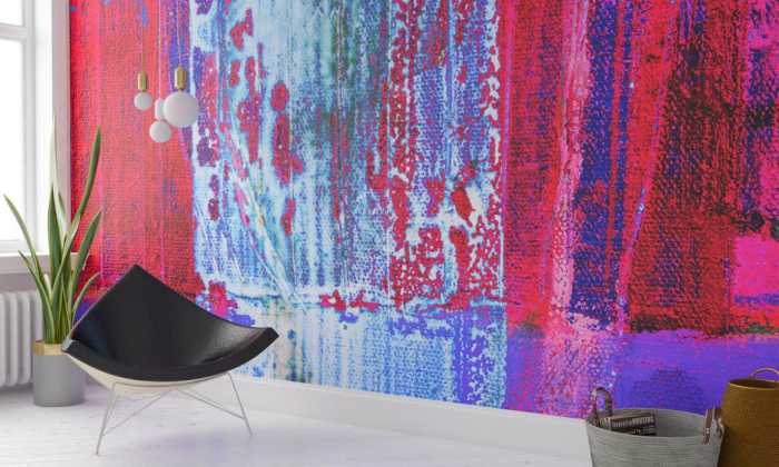 Premium Vlies Shore Reflecting pink-violett