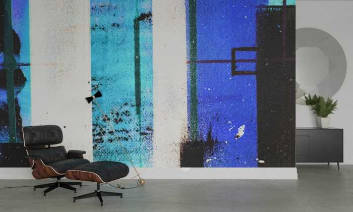Premium Vlies Traces Drizzling blue