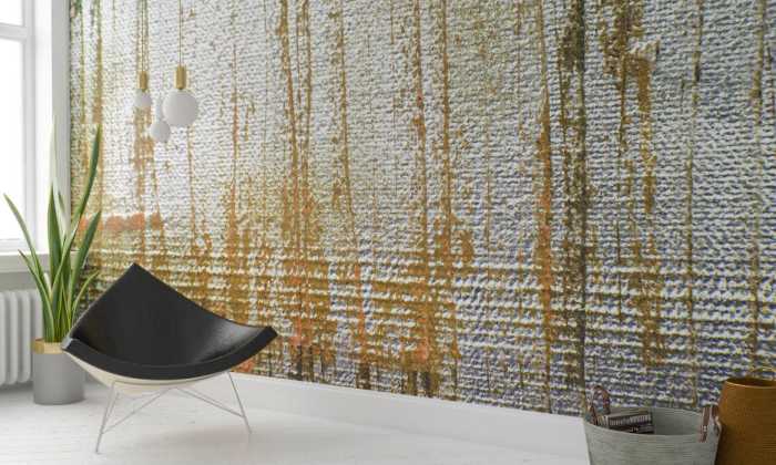 Premium Vlies Gaze Dancing grey-cognac
