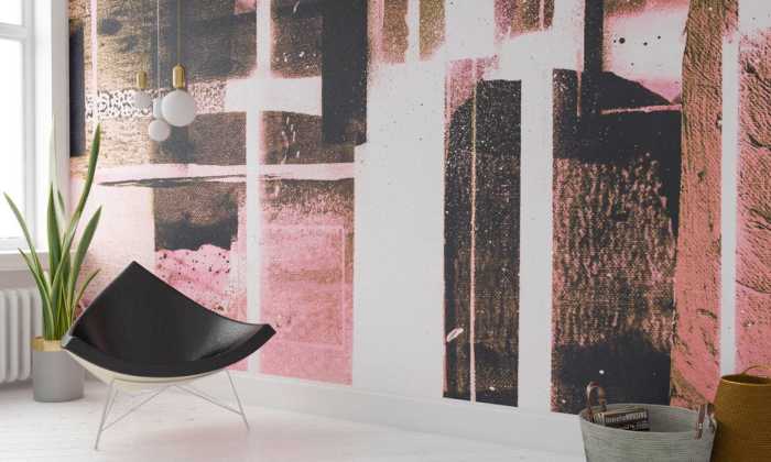 Premium Vlies Cuboids Linedup darkrose