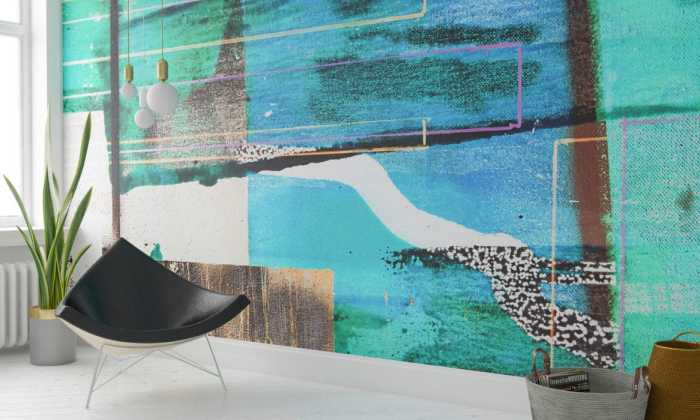 Premium Vlies Branche Dipping blue-green