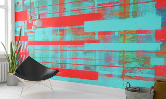 Premium Vlies Layers Swimming red-ice