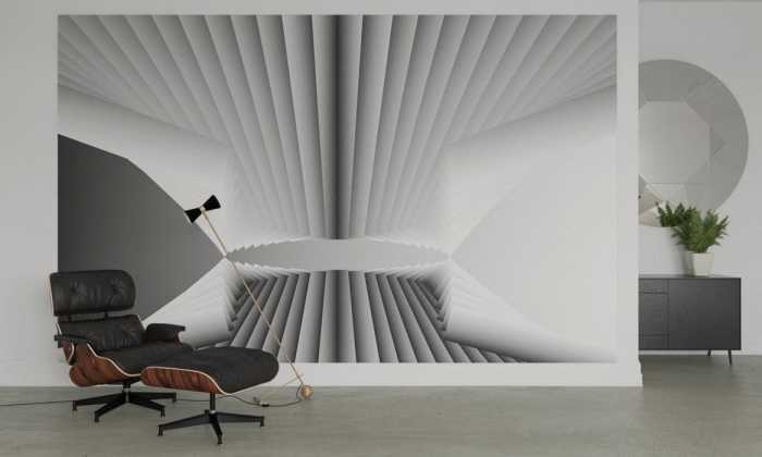 Premium Vlies Auroville Space lightblack